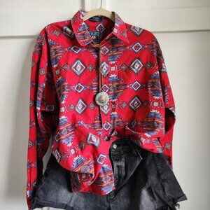 Coastal Cowboy, Chaps Ralph Lauren, Eclectic Grandpa, 90s,maximalist button down